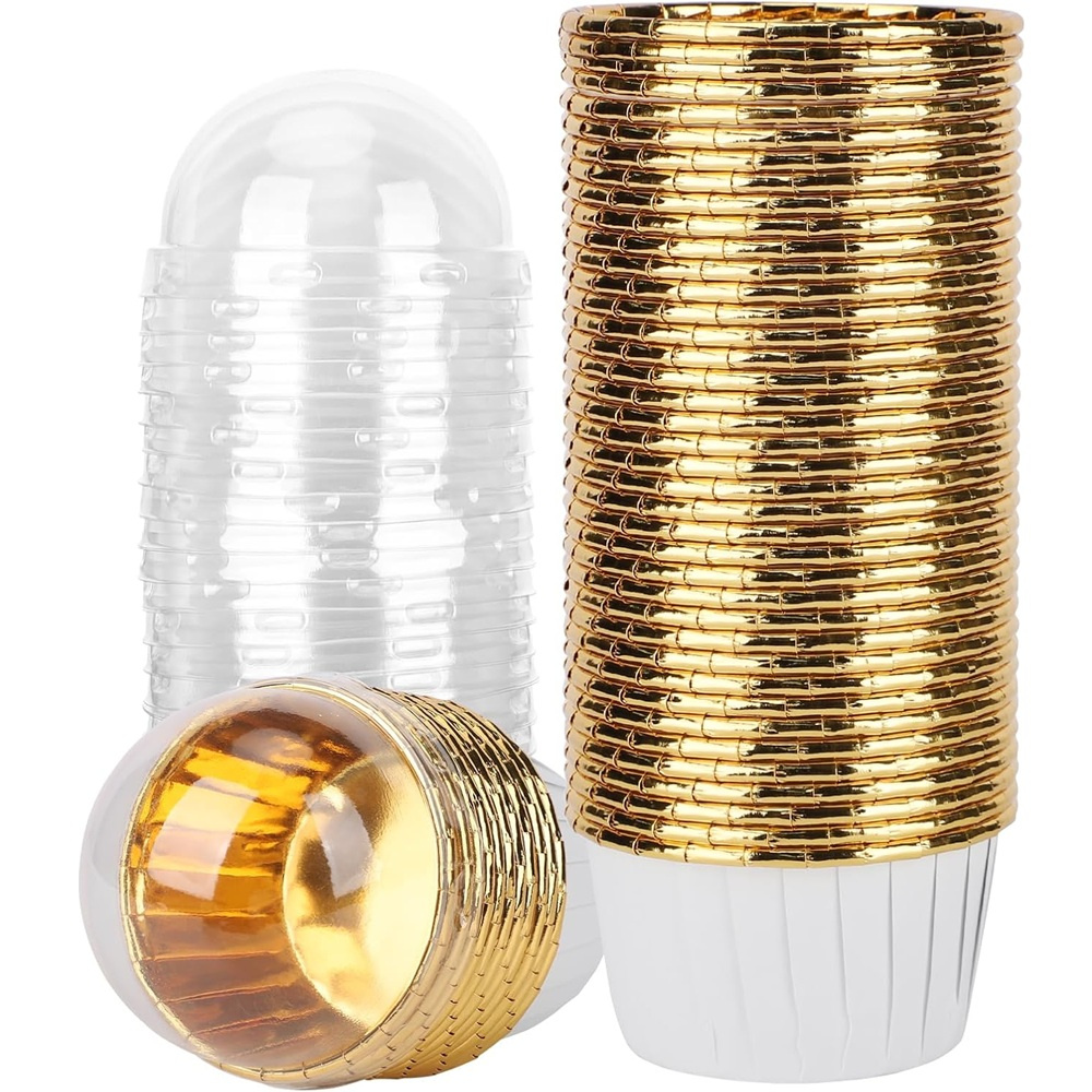 Plastic Cup 50Pcs - 50 pcs Muffins Cup Paper Cupcake
