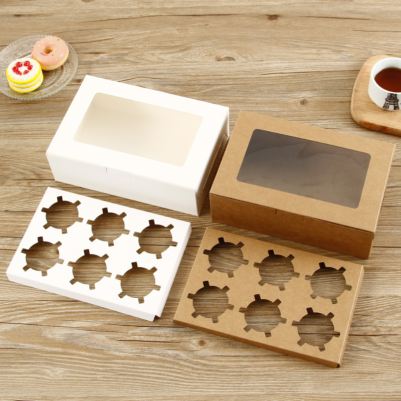 Event Party Box - Cupcake Boxes with Clear Window Cake