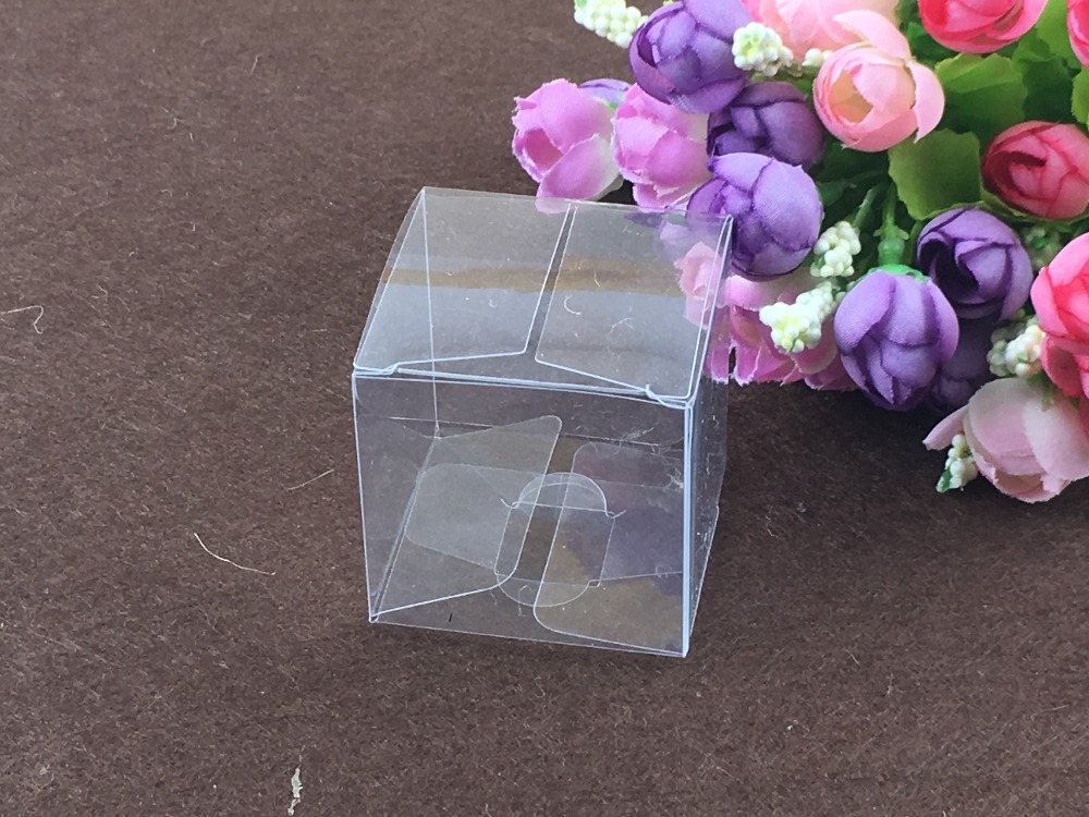 50pcs 9*9*9cm clear plastic pv - огляд і ціна Event Party Box