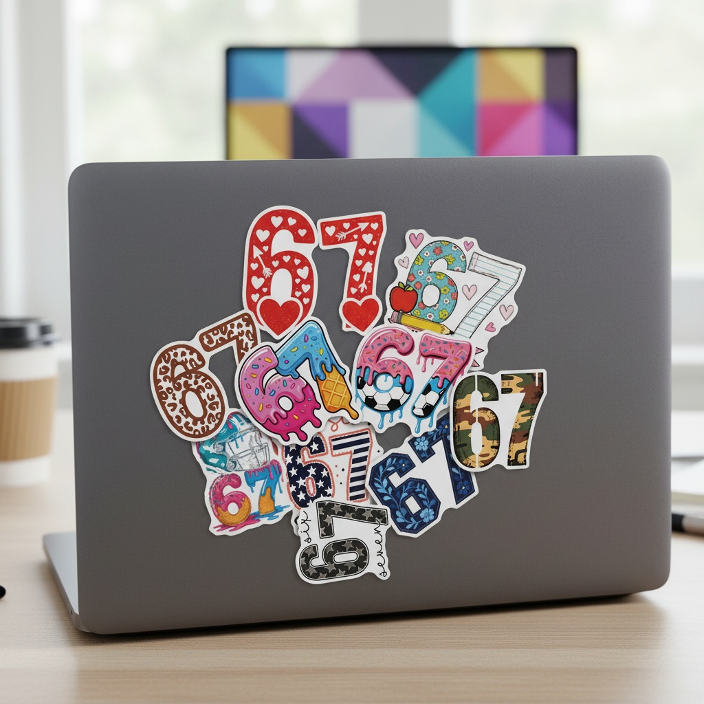 50pcs Number 67 Digital Graffi - огляд і ціна Plastic Cup 50Pcs