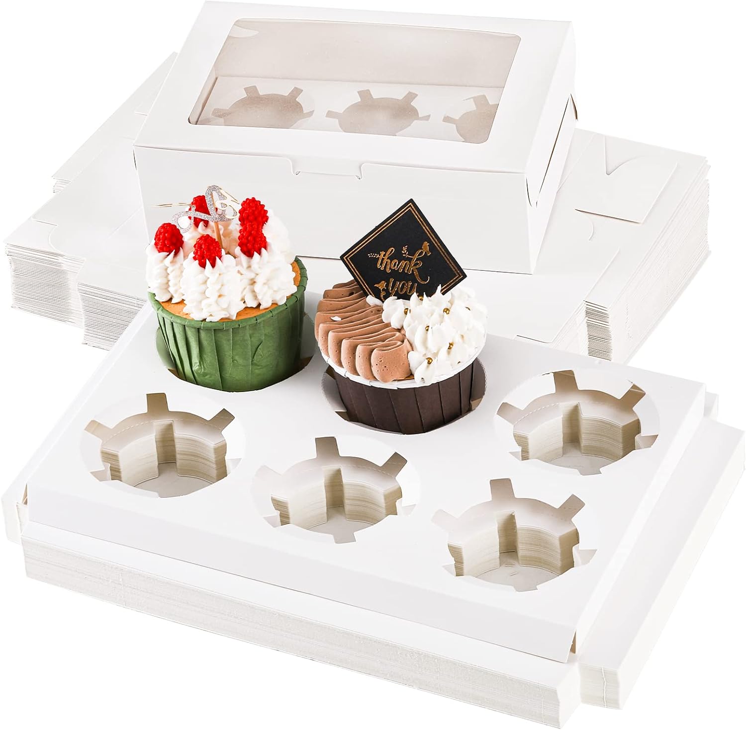 Cupcake Boxes with Clear Windo - огляд і ціна Event Party Box