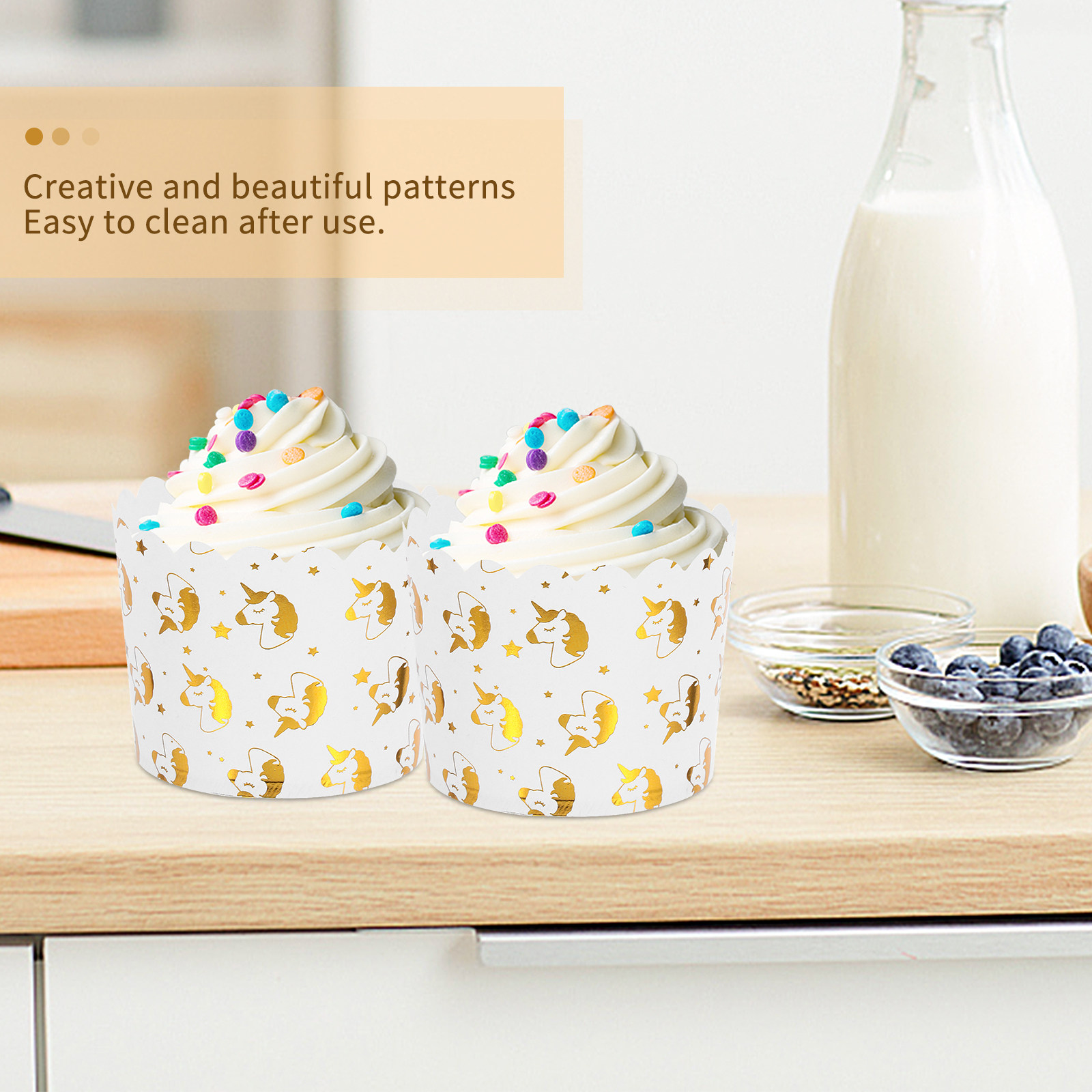 50Pcs Cupcake Cups Premium Pap - огляд і ціна Plastic Cup 50Pcs