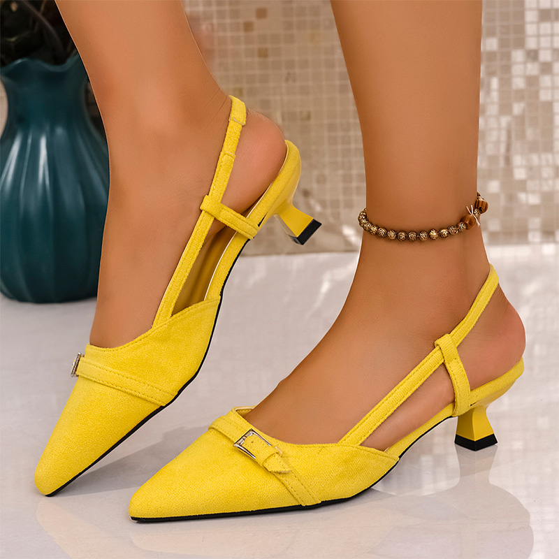 Fashion Yellow High Heels Sand - огляд і ціна Neon Sign Party