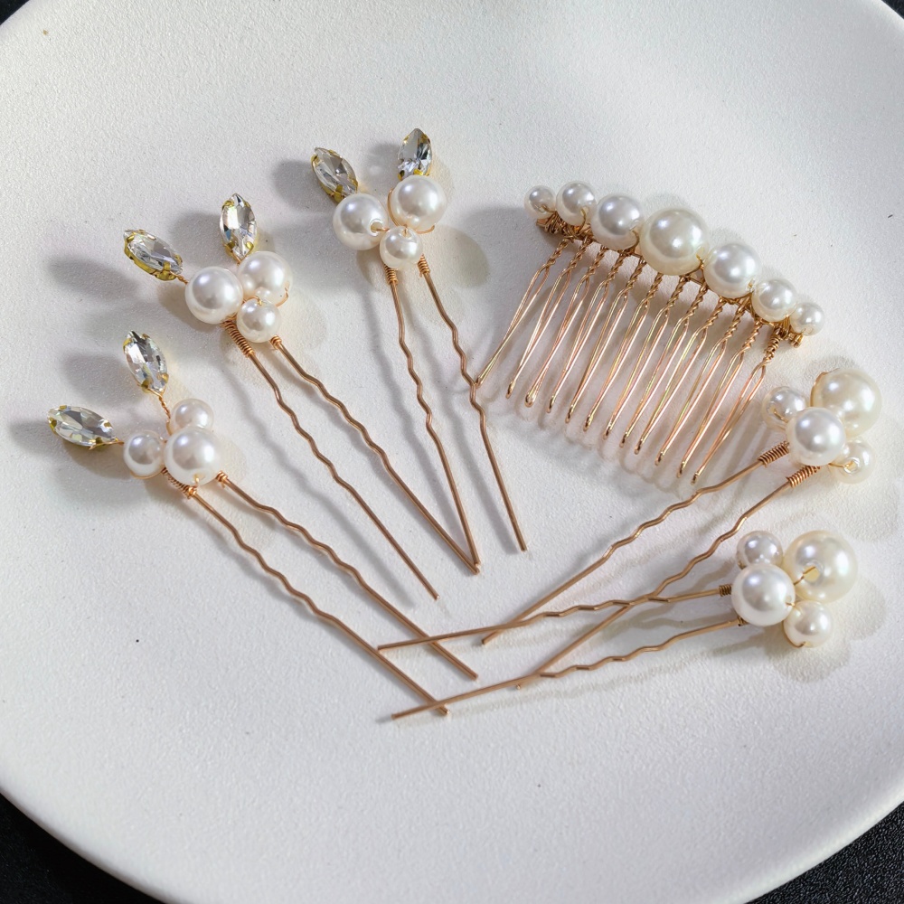Pearl Crystal Hair Pins Comb S - огляд і ціна Event Suppliers