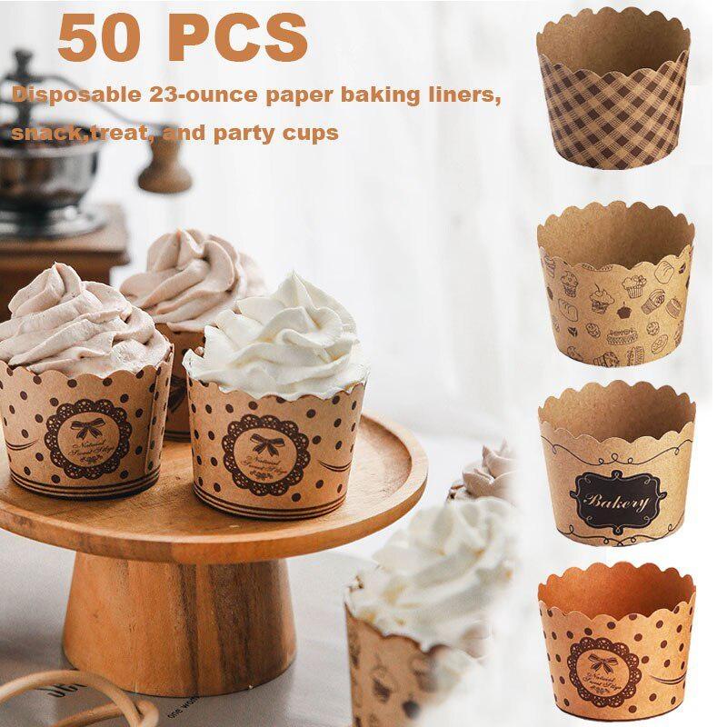 50Pcs/Pack Cupcake Paper Cups  - огляд і ціна Plastic Cup 50Pcs
