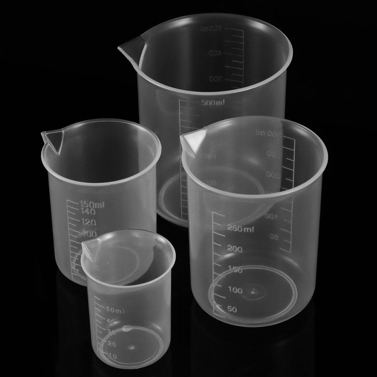 4pcs 50Ml 150Ml 250Ml 500Ml Pl - огляд і ціна Plastic Cup 50Pcs