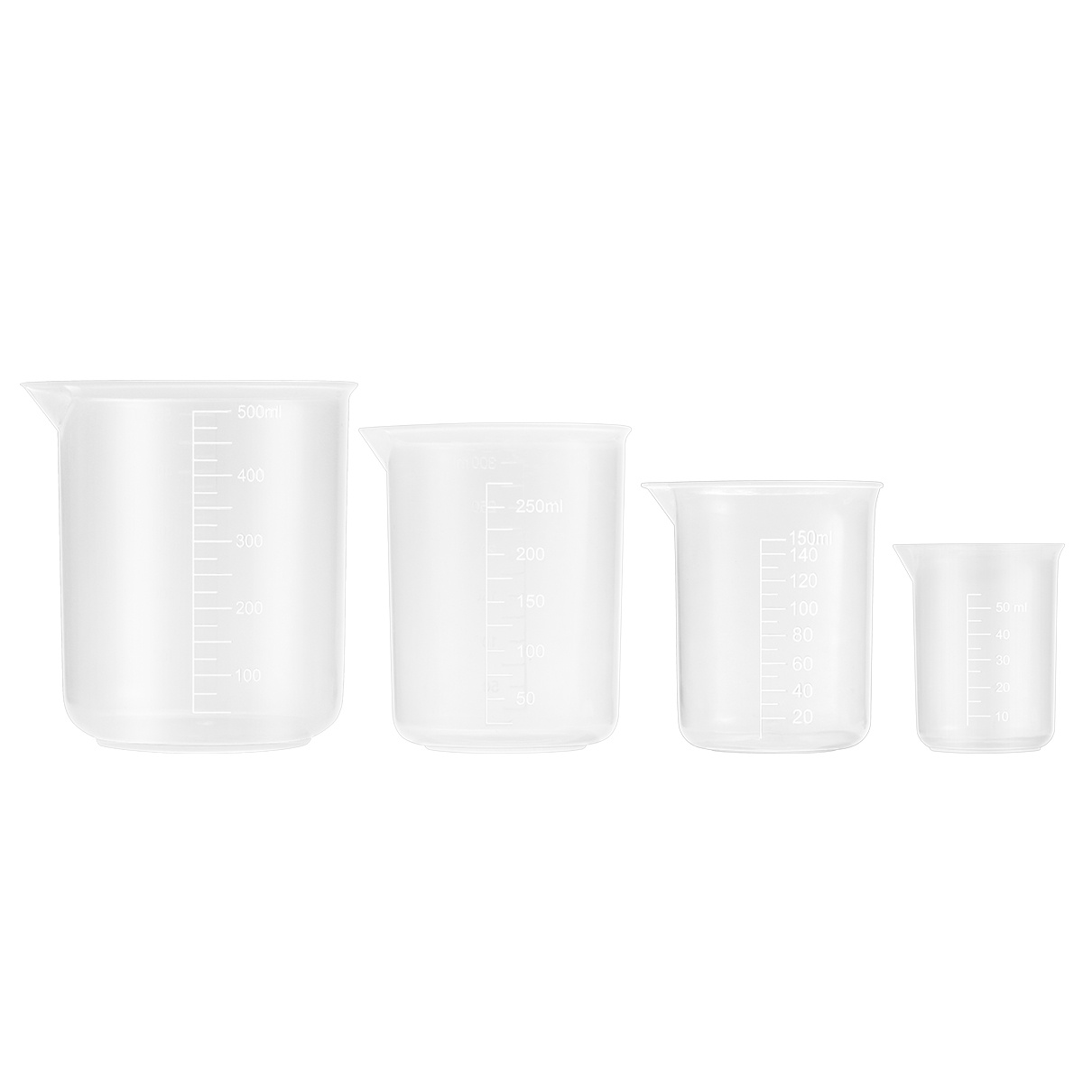 4pcs 50Ml 150Ml 250Ml 500Ml Pl - огляд і ціна Plastic Cup 50Pcs