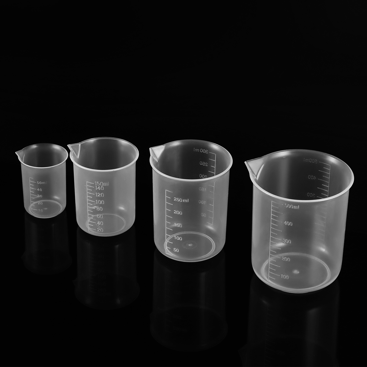 4pcs 50Ml 150Ml 250Ml 500Ml Pl - огляд і ціна Plastic Cup 50Pcs