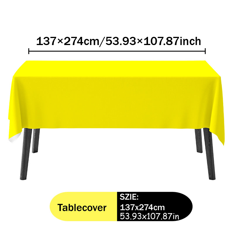 Yellow Tablecloth Napkin Set P - огляд і ціна Table Cloth Disposable