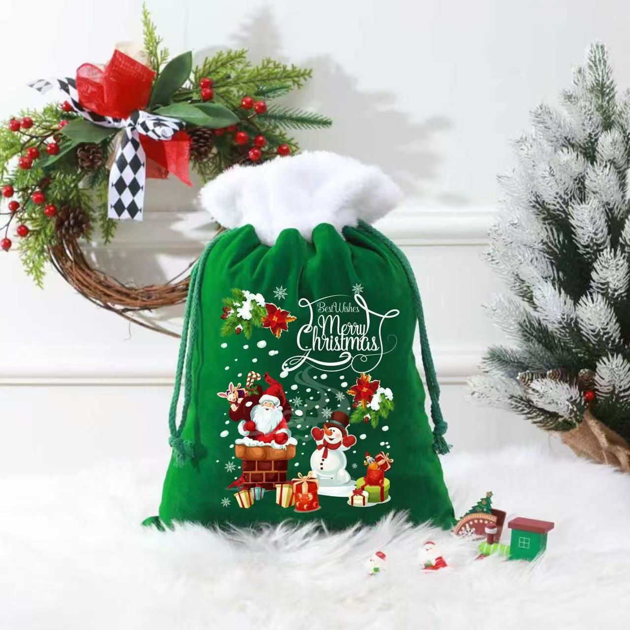 Large Christmas Gift Bag Velve - огляд і ціна Party Favor Bag