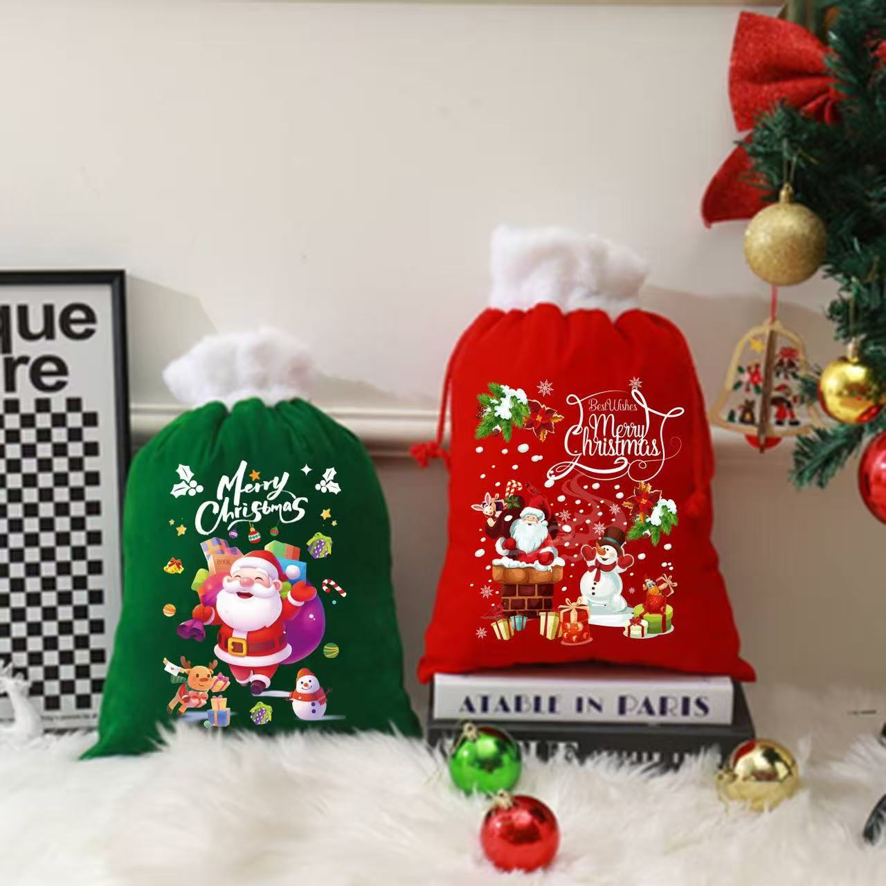 Large Christmas Gift Bag Velve - огляд і ціна Party Favor Bag