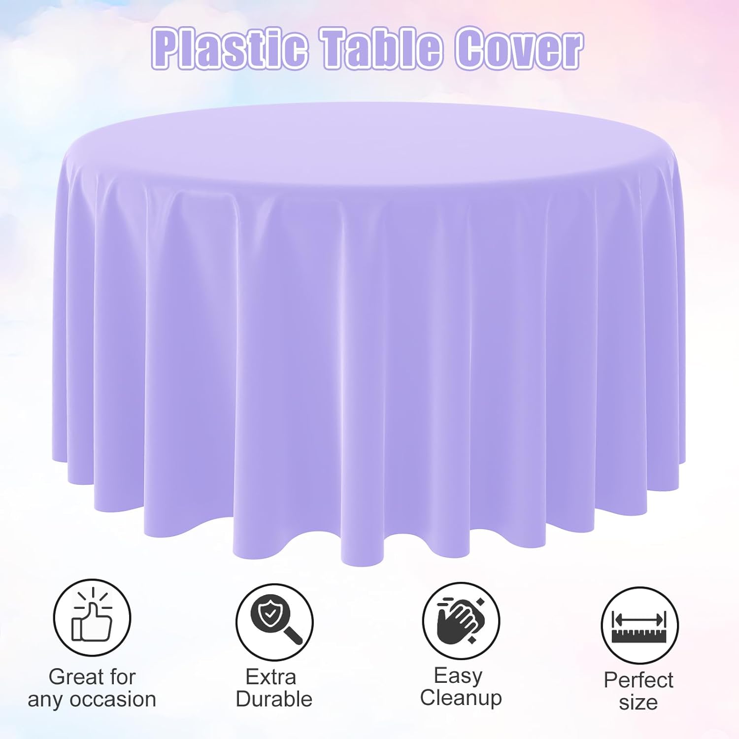 Disposable Round Solid Color T - огляд і ціна Table Cloth Disposable