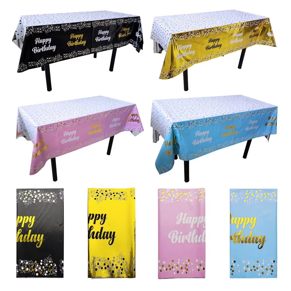 Happy Birthday Disposable Tabl - огляд і ціна Table Cloth Disposable