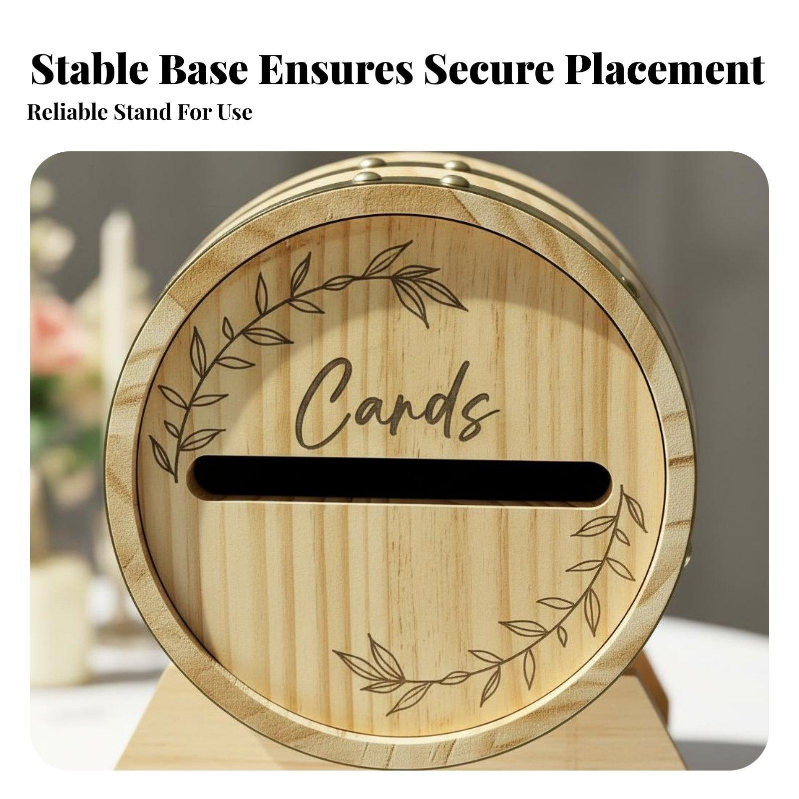 Rustic Solid Wood Card Box Bar - огляд і ціна Event Party Box