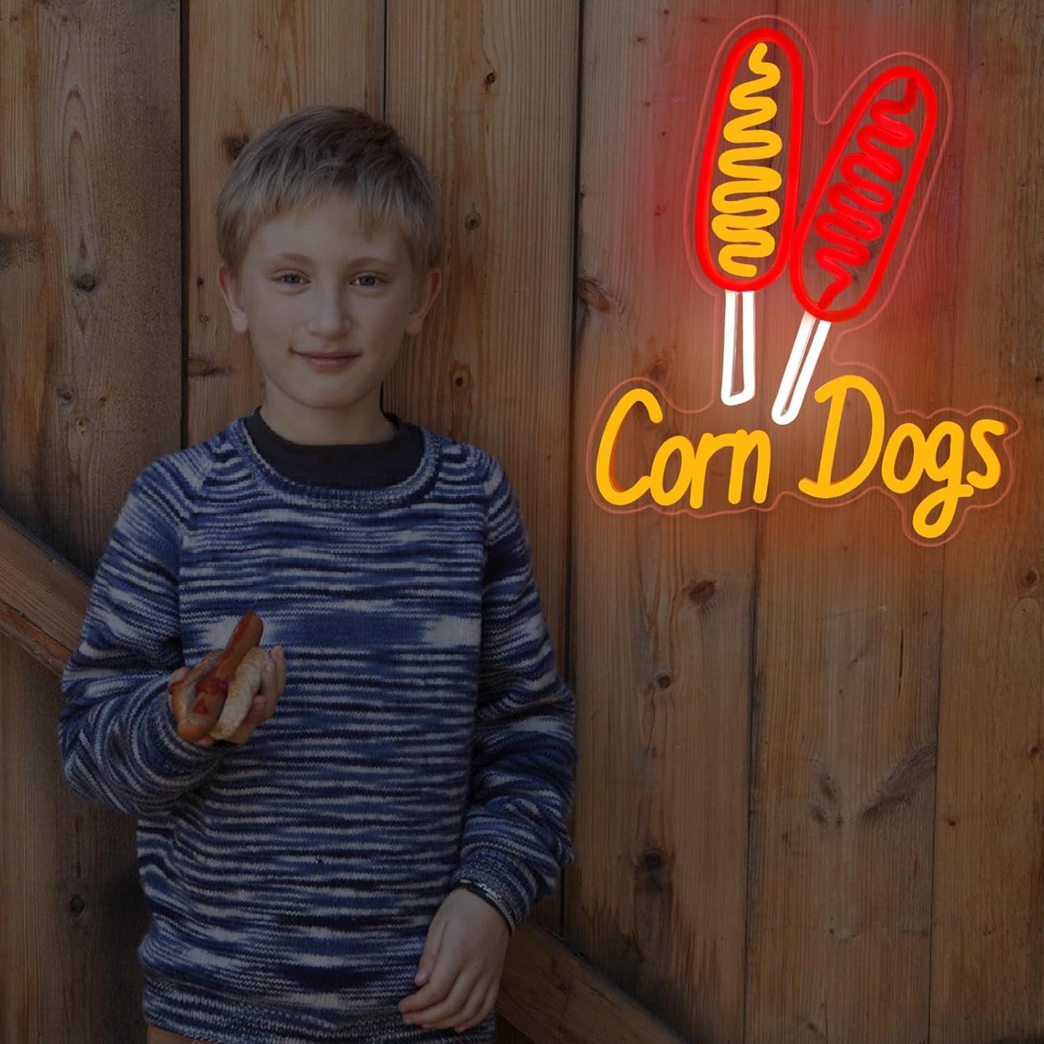 Corn Dog Neon Sign Snack USB D - огляд і ціна Neon Sign Party