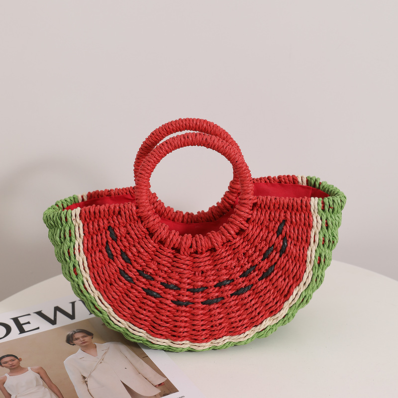 Cute Watermelon Straw Bag Cand - огляд і ціна Paper Straw Color