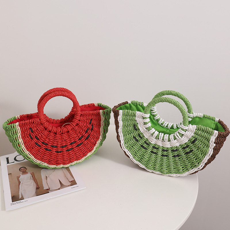 Cute Watermelon Straw Bag Cand - огляд і ціна Paper Straw Color