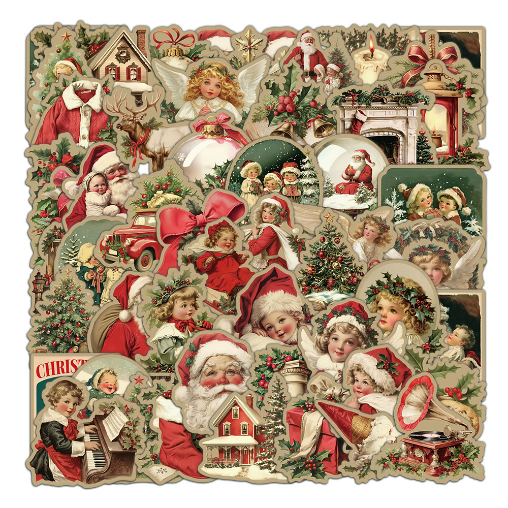50PCS Creative Retro Christmas - огляд і ціна Plastic Cup 50Pcs